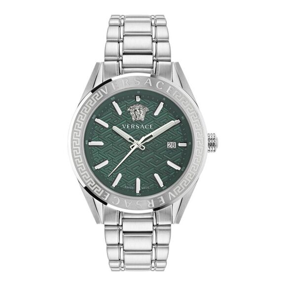 Versace  V-Code Bracelet Watch Silver Mens - Picture 1 of 6